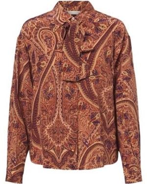 Ulla Johnson Tie-Neck Silk Crêpe De Chine Blouse - Pink