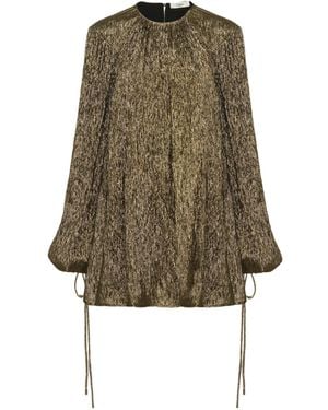 Chloé Chloé Gathered Mini Dress - Green