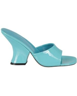 BY FAR Logo High-Heeled Sandals - Blue