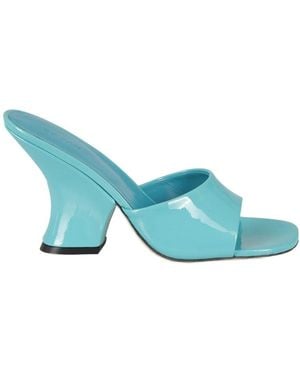 BY FAR Logo High-Heeled Sandals - Blue