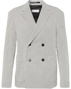 Dries Van Noten Long-Sleeved Suit Jacket - Gray