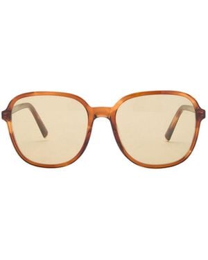 Miu Miu Square And Round Frame Sunglasses - Metallic