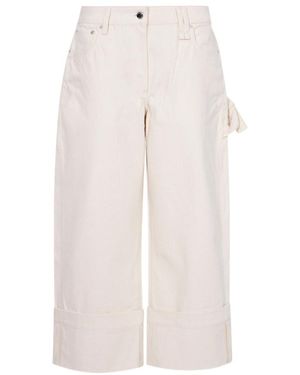 Simone Rocha Straight-Leg Bow-Tie Jeans - White