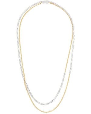 NUMBERING Cuban Chain Necklace - White