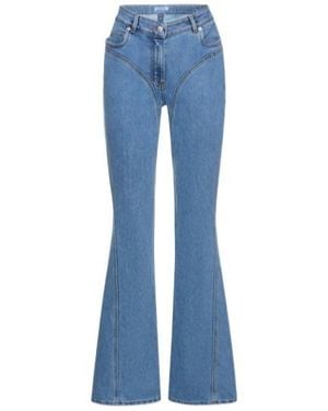 Mugler Horn Jeans Trousers - Blue
