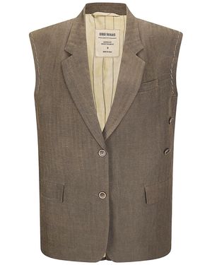 Uma Wang Sleeveless Vest - Brown