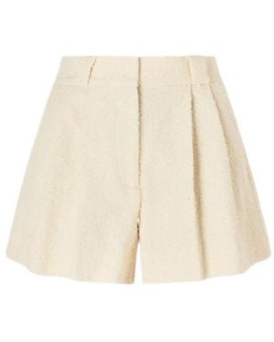 Blazé Milano Cotton-Blend Tweed Shorts - Natural