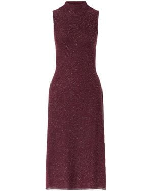 Altuzarra Marian Sequined Knitted Halterneck Midi Dress - Purple