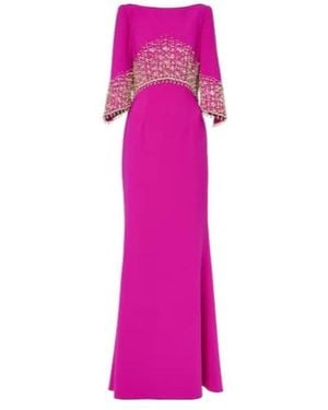 Jenny Packham Electra Embellished Gown - Pink