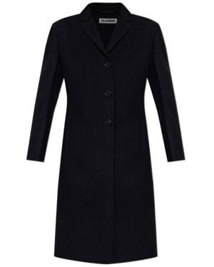 Jil Sander Long-Sleeved Coat - Black