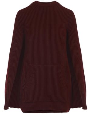 Max Mara Astoria Knitted Mini Dress - Purple