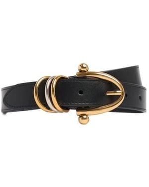 Chloé Belt With Oval Buckle - White