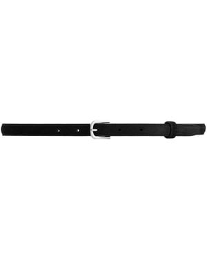 TOTEME Suede Belt - White