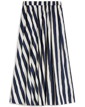 Weekend by Maxmara Striped Midi Skirt - Blue