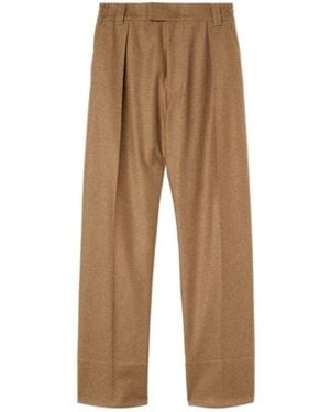 Loro Piana Reinga Straight-Leg Trousers - Natural