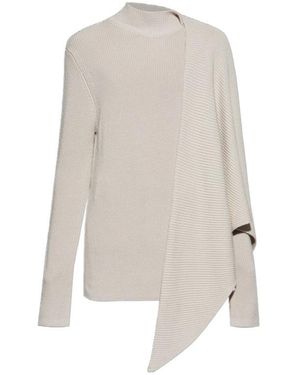 Entire studios Draped Knit Jumper - White
