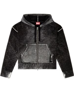 DIESEL M-Hermine Zip-Up Hoodie - Black