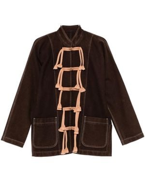 Uma Wang Long-Sleeved Casual Jacket - Brown