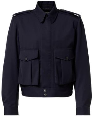 Dries Van Noten Long Sleeve Casual Jacket - Blue