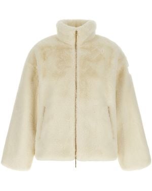 Tatras Barbra Plush Oversized Coat - Natural