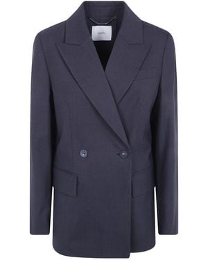 JOSEPH Double-Breasted Blazer - Blue