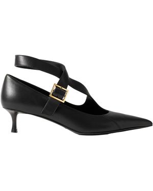 KHAITE 45Mm Sloan Buckle-Strap Court Shoes - Black