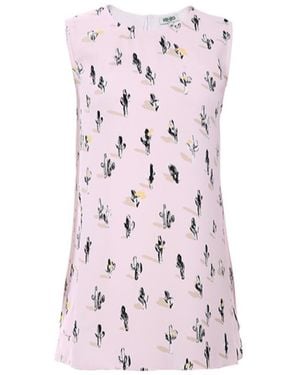 KENZO Sleeveless Printed Blouse - Pink