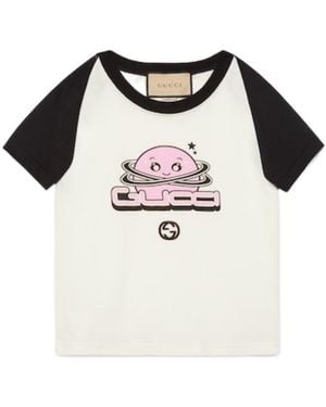 Gucci Interlocking G Cotton T-Shirt - Black