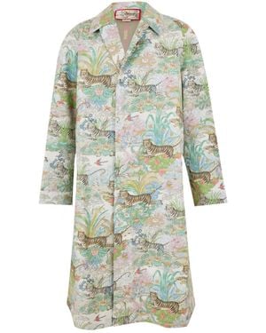 Gucci Tiger Waterproof Trench Coat - Green