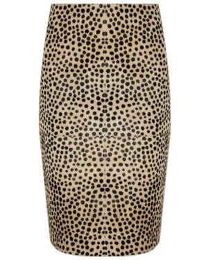 Rohe Animal-Print Skirt - Natural