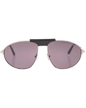 Tom Ford Eyewear Ken Pilot Frame Sunglasses - Purple