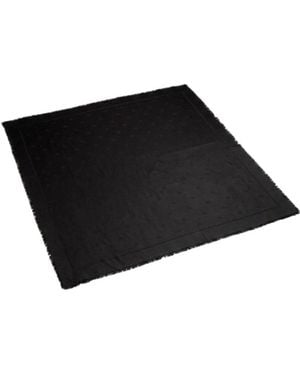 Gucci Double G Silk Wool Shawl - Black