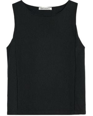 Our Legacy Cut Fairisle Ink Band Jersey - Black