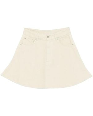 Nanushka Neah Mini Skirt - Natural