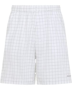 Acne Studios Grid Shorts - White