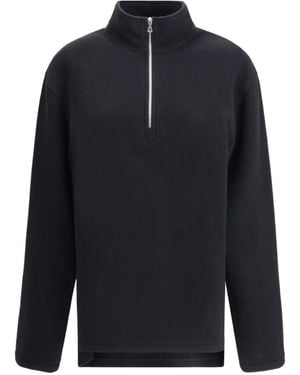 Rier Half-Zip Wool Sweatshirt - Blue