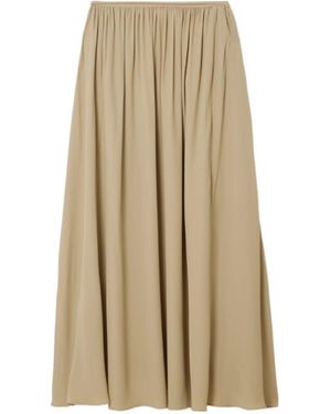 JOSEPH Elba Tie-Detailed Crepe De Chine Maxi Skirt - Natural