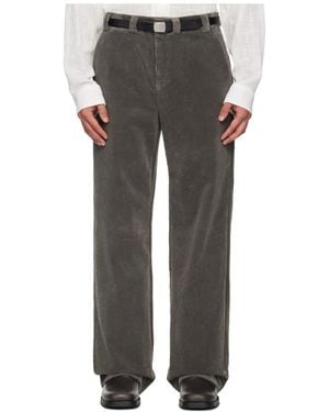 Rier Corduroy Casual Trousers - Grey