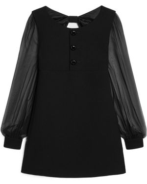 Celine Mini Trapeze Dress - Black