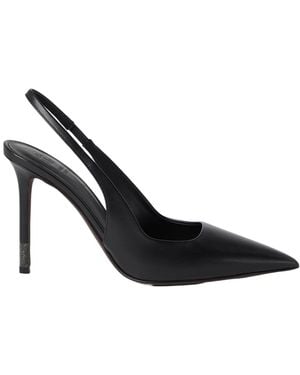 Brunello Cucinelli Slingback Heeled Court Shoes - Black