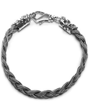 Emanuele Bicocchi Flat Braided Bracelet - Metallic