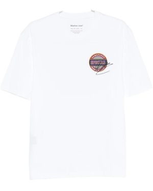 Martine Rose Logo Printed Crewneck T-Shirt - White