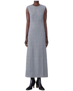 Thom Browne Sleeveless Split Wool Dress - Blue