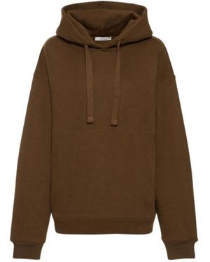 Lemaire Cotton Blend Hoodie - Brown