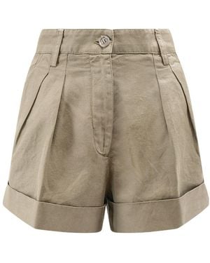 Aspesi Pleated Shorts - Natural