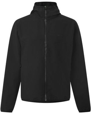 BOSS Light Rain Resistant Hooded Jacket - Black