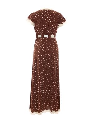 rixo polka dot dress brown RIXO Women's Cely Layla Dot Brown Mini Dress