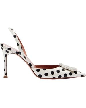 AMINA MUADDI Pointed-Toe High Heels - Metallic