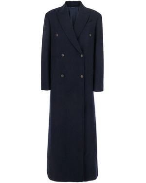 Brunello Cucinelli Long Sleeve Coat - Blue