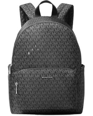 MICHAEL Michael Kors Tanner Large Printed Signature Logo Backpack - Gray